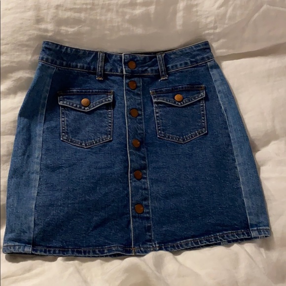 Madewell Stretch Denim Straight Mini Skirt - Picture 5 of 9